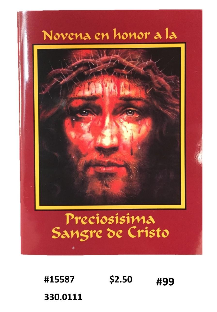 NOVENA EN HONOR A LA PRECIOSÍSIMA SANGRE DE CRISTO <br> (x12)