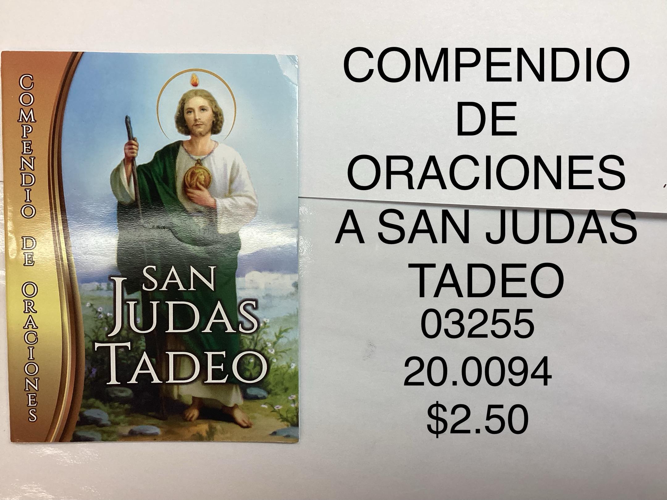 COMPENDIO DE ORACIONES A SAN JUDAS TADEO <br> (x12)