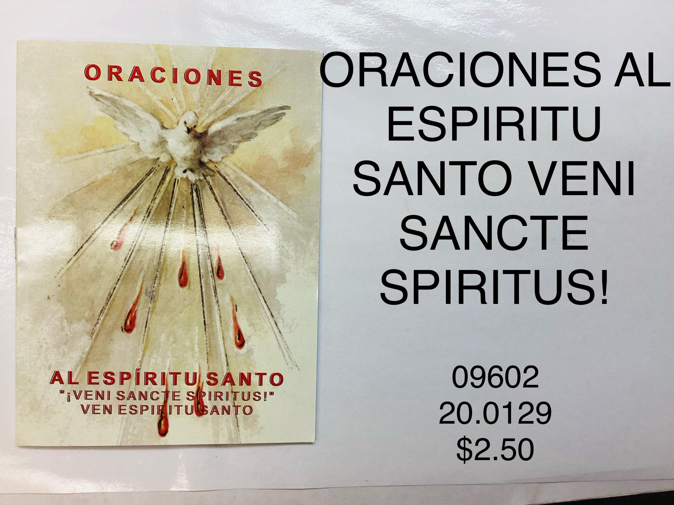 ORACIONES AL ESPÍRITU SANTO, ¡VENI SANCTE SPIRITUS! <br> (x12)