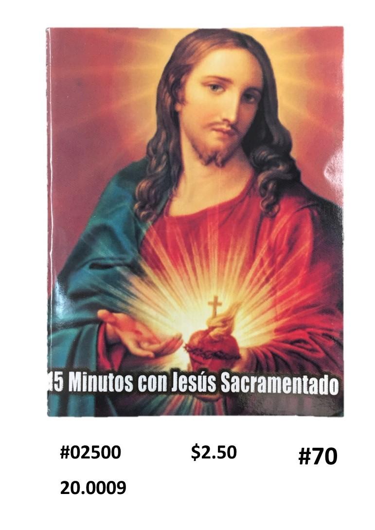 15 MINUTOS CON JESÚS SACRAMENTADO - PASTA SAGRADO CORAZÓN	<br> (x12)