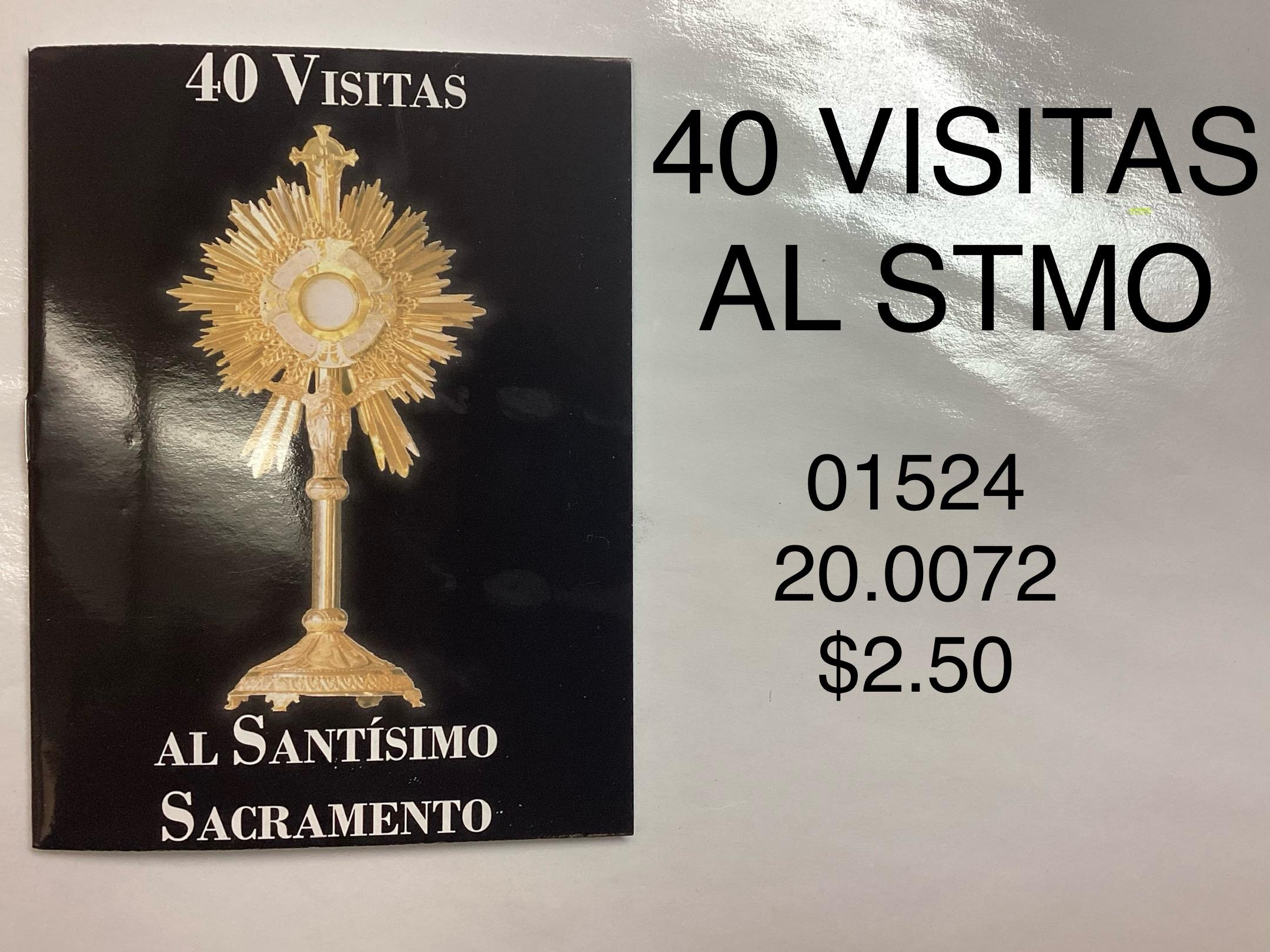 40 VISITAS AL SANTÍSIMO SACRAMENTO <br> (x12)