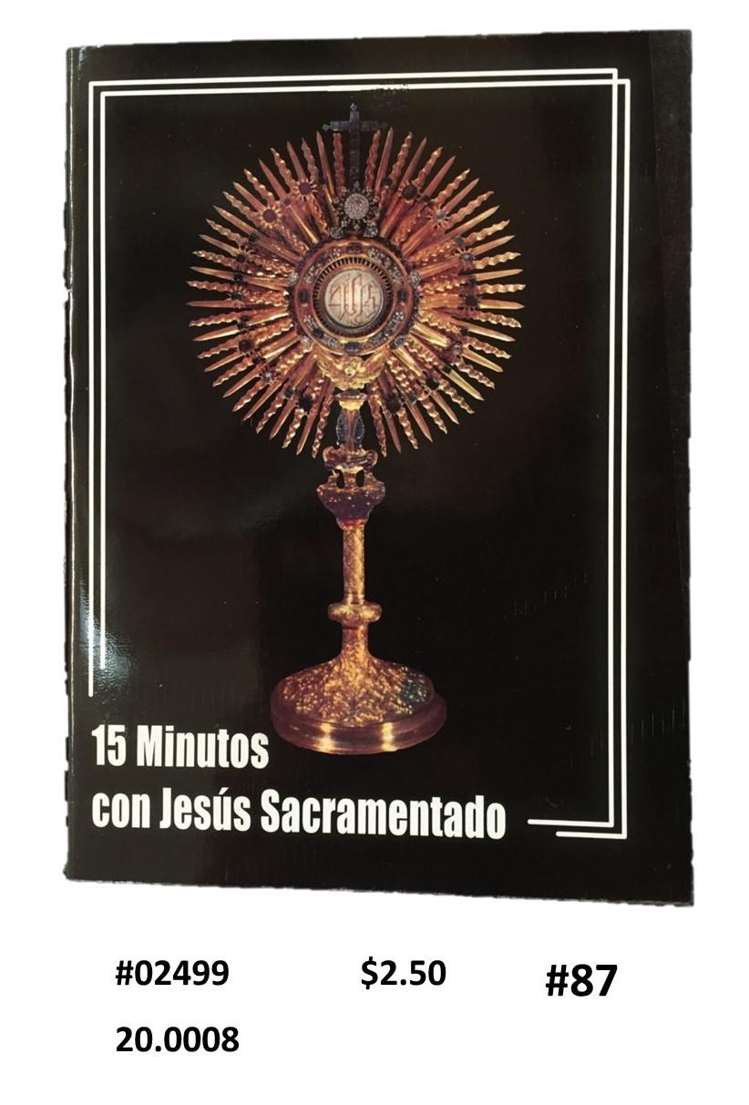 15 MINUTOS CON JESÚS SACRAMENTADO - PASTA CALIZ <br> (x12)