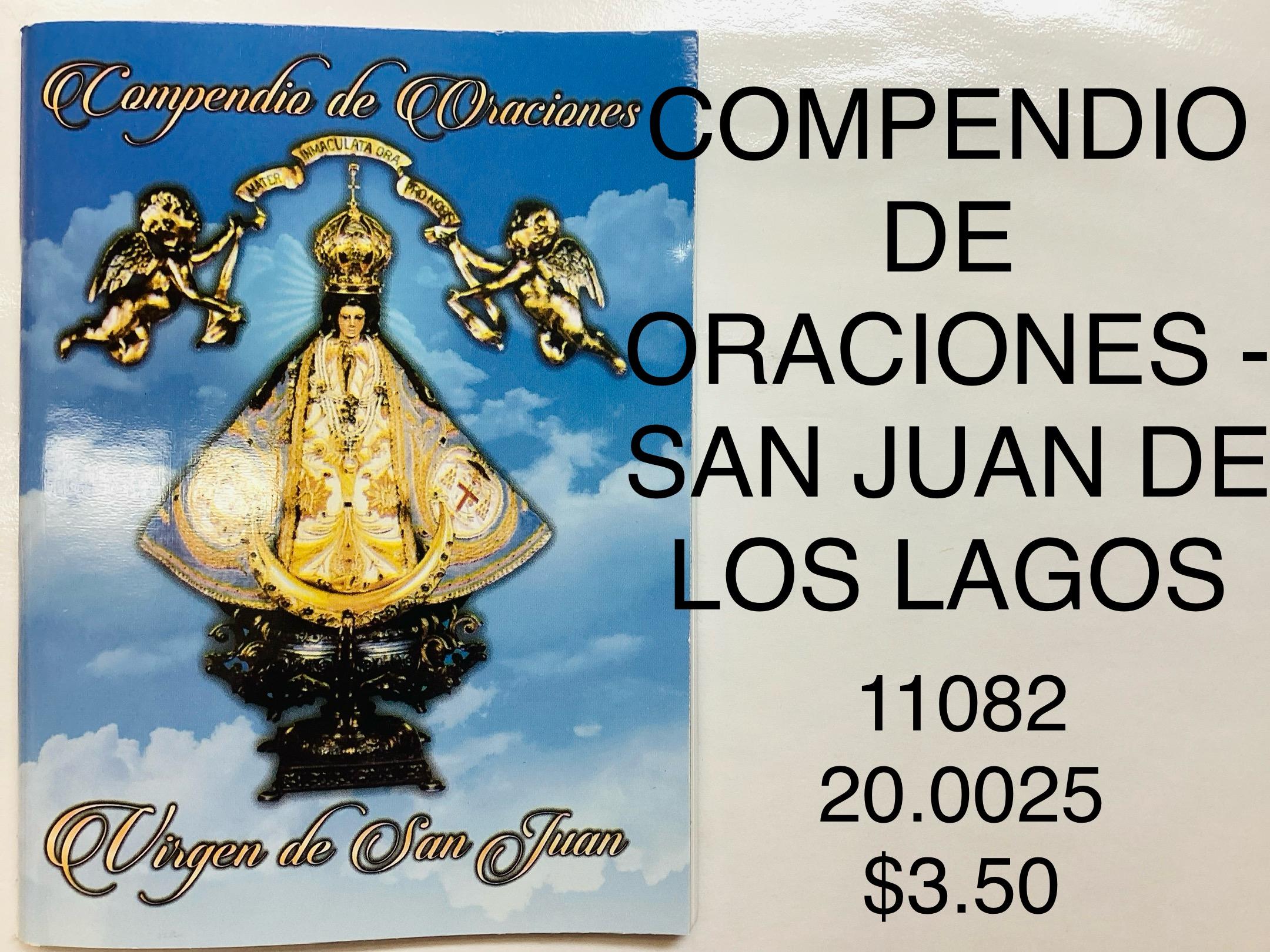 COMPENDIO DE ORACIONES VIRGEN DE SAN JUAN DE LOS LAGOS <br> (x12)