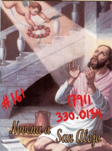 NOVENA A SAN ALEJO (GRANDE) <br> (x12)