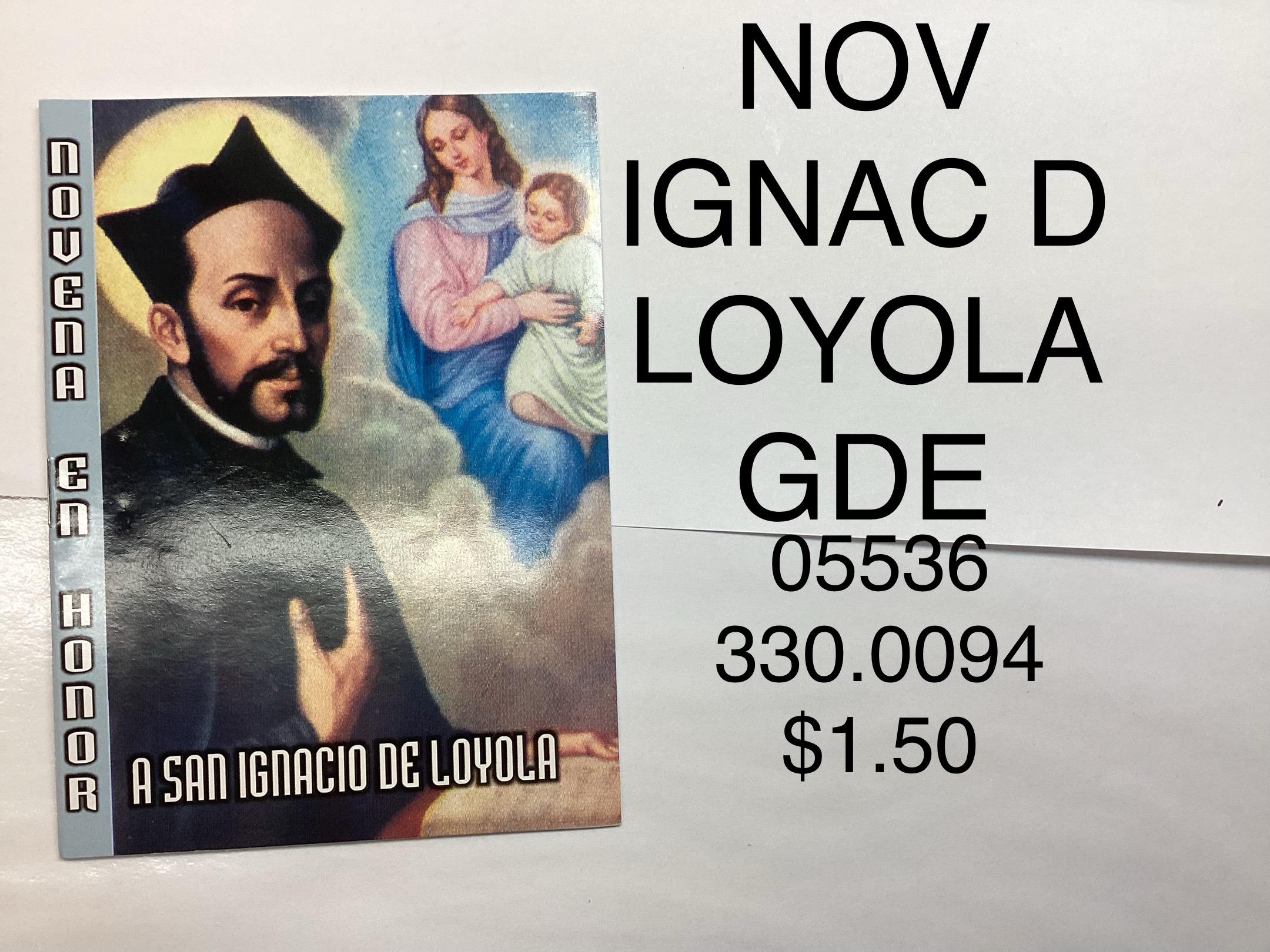 NOVENA EN HONOR A SAN IGNACIO DE LOYOLA (GRANDE) <br> (x12)