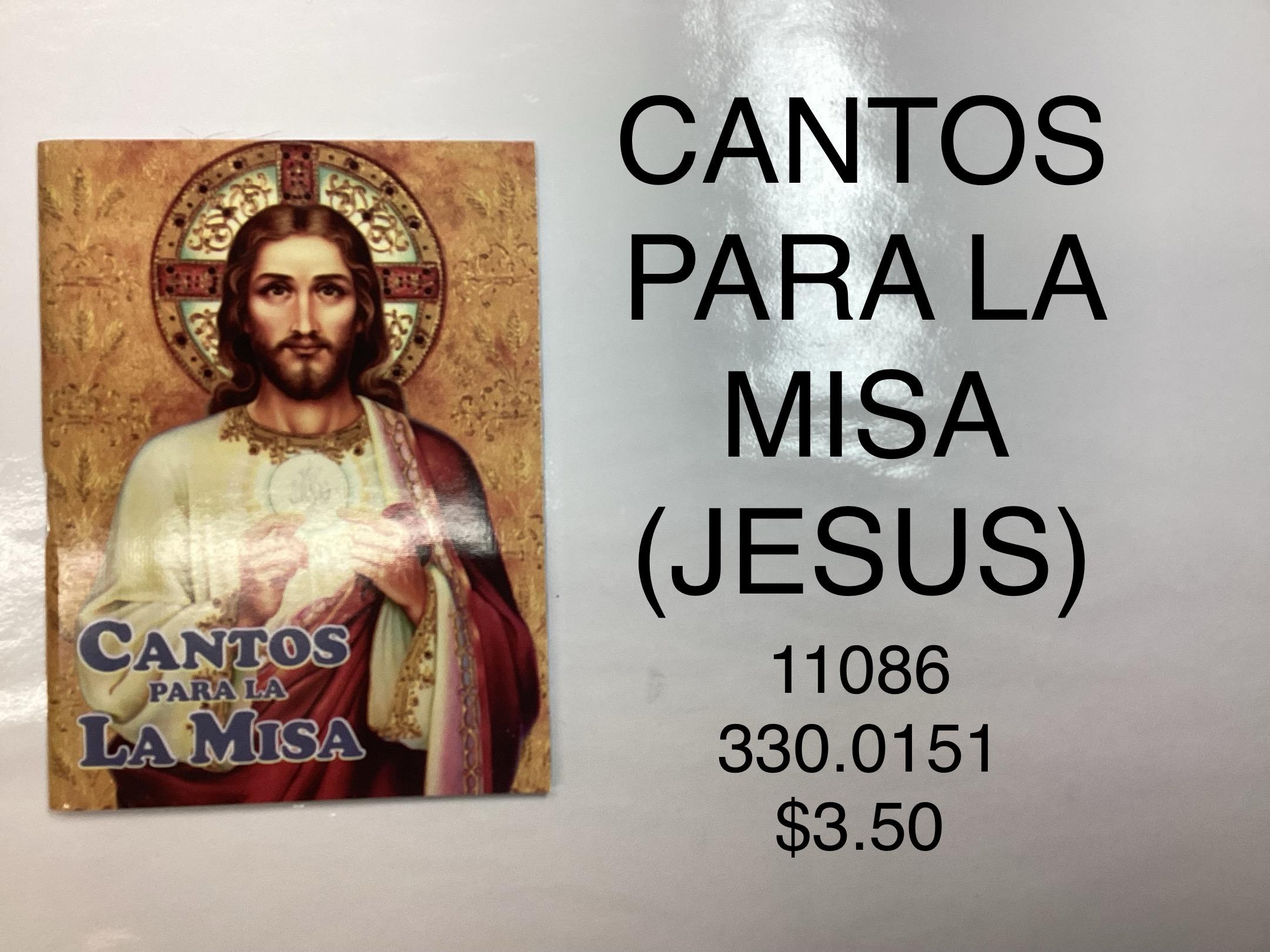 CANTOS PARA LA MISA - PASTA JESÚS <br> (x12)