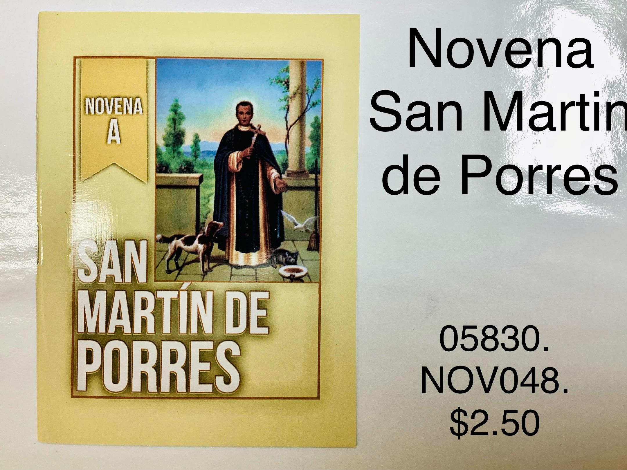 NOVENA A SAN MARTÍN DE PORRES <br> (x12)